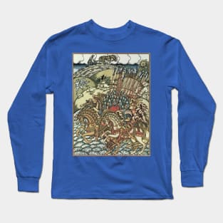 Volga and Mikula - Ivan Bilibin Long Sleeve T-Shirt